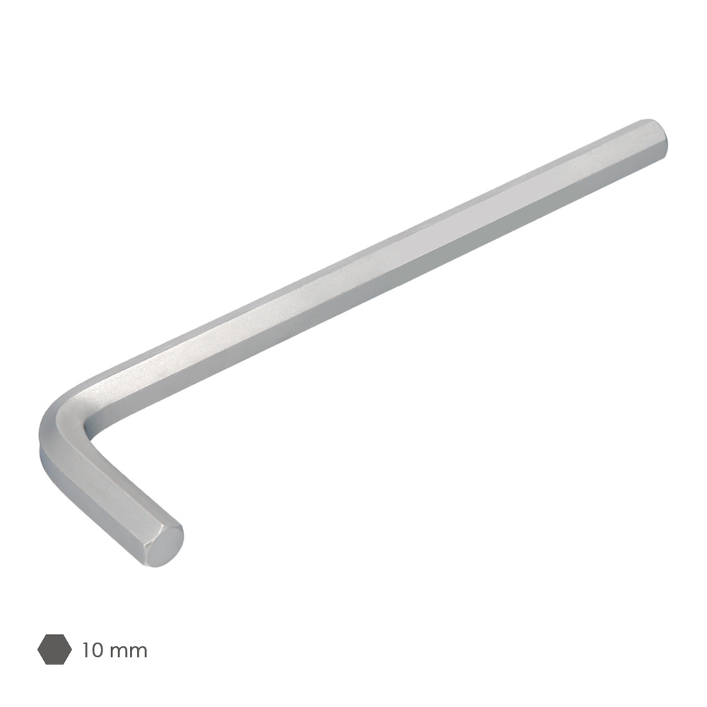 Llave Allen Larga Acero Cromo Vanadio Profesional 10,0 mm. Llave Hexagonal, Llave Allen Taller Mecanica, Llave Allen Bricolaje - Imagen 3