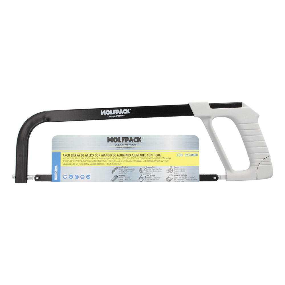 Arco Sierra Acero Con Empuñadura de Aluminio Angulo Corte Ajustable. Corta Acero, Aluminio, Madera, Plastico, Cobre - Imagen 4