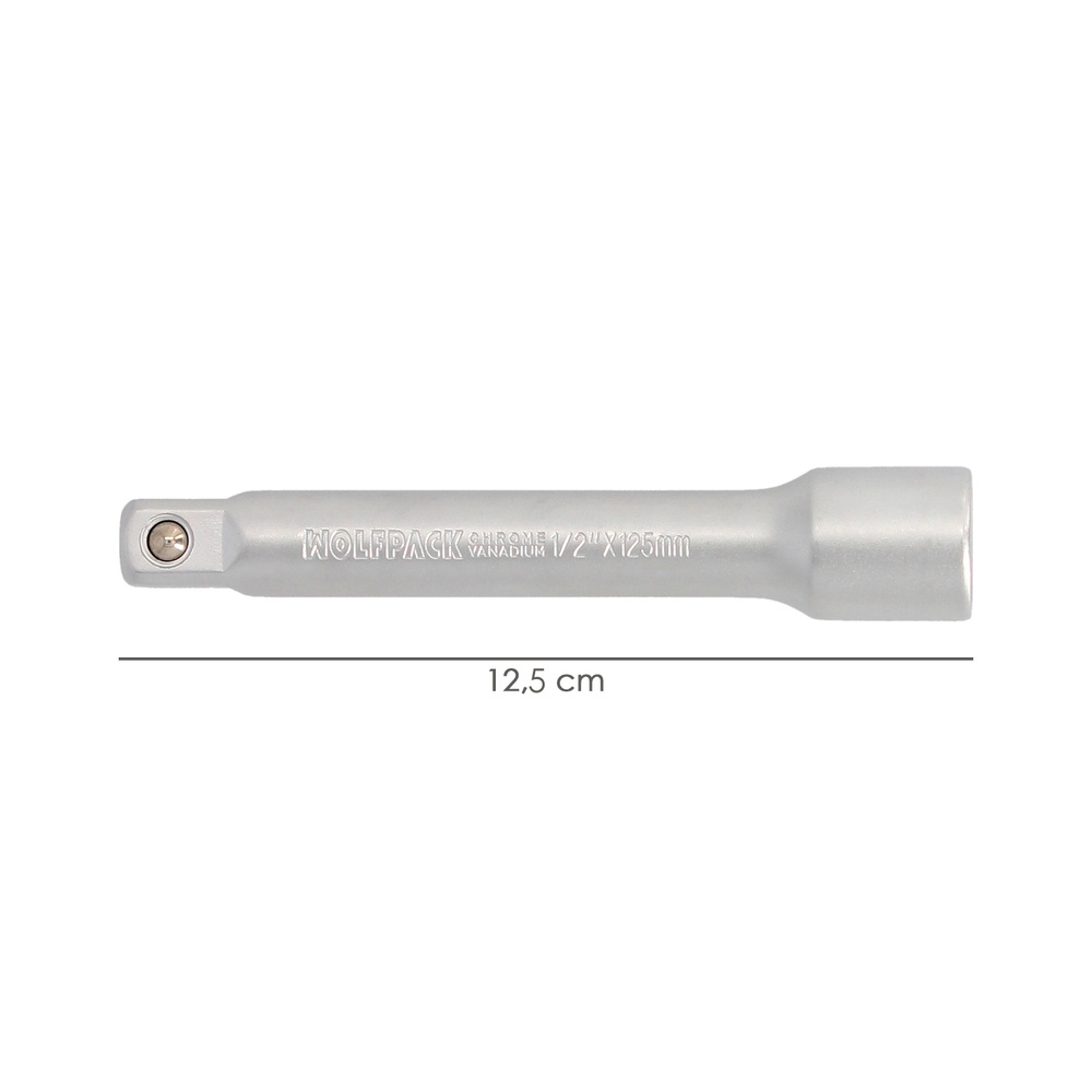 Alargadera Llave De Vaso Cuadradillo 1/2" Longitud 125 mm. Acero Cromo Vanadio - Imagen 2