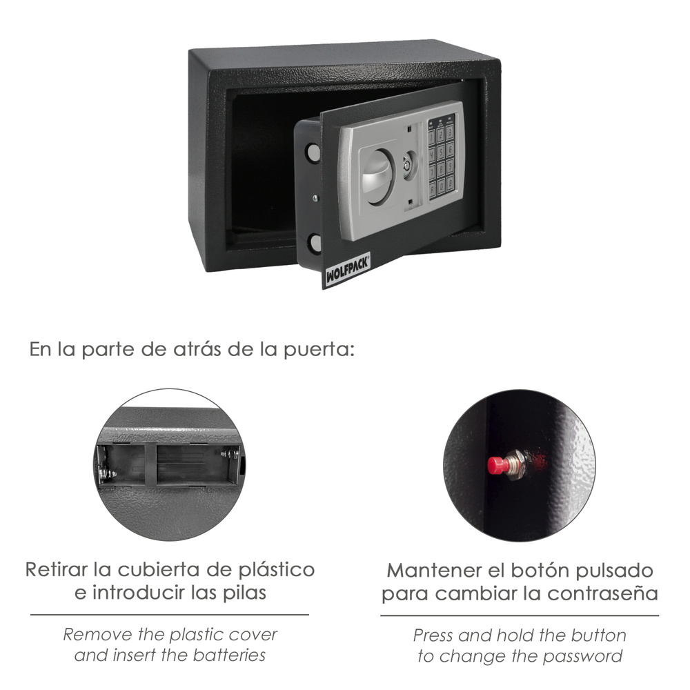 Caja Fuerte Sobreponer Electrica 31x20x20 cm. - Imagen 5