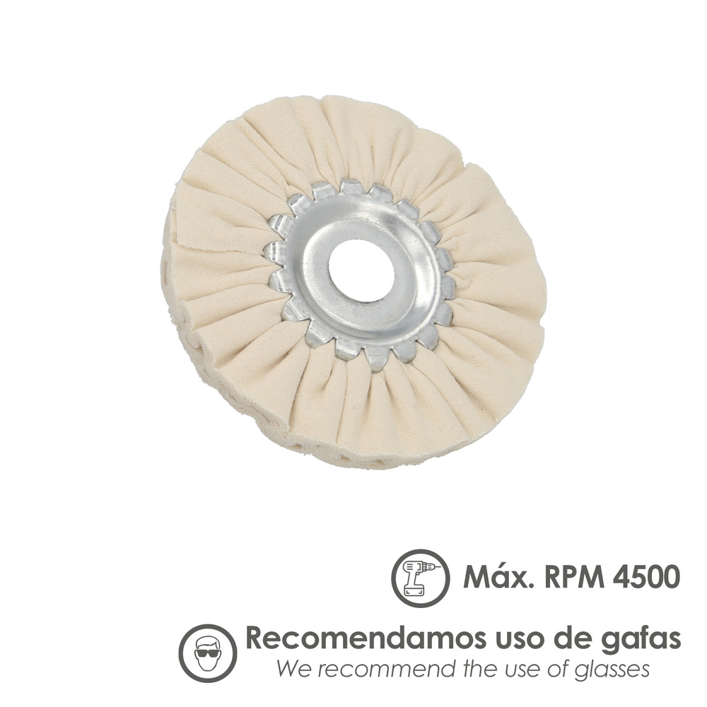 Disco Pulidor De Tela Para Amoladora / Esmeriladora Ø 150 mm. - Imagen 4