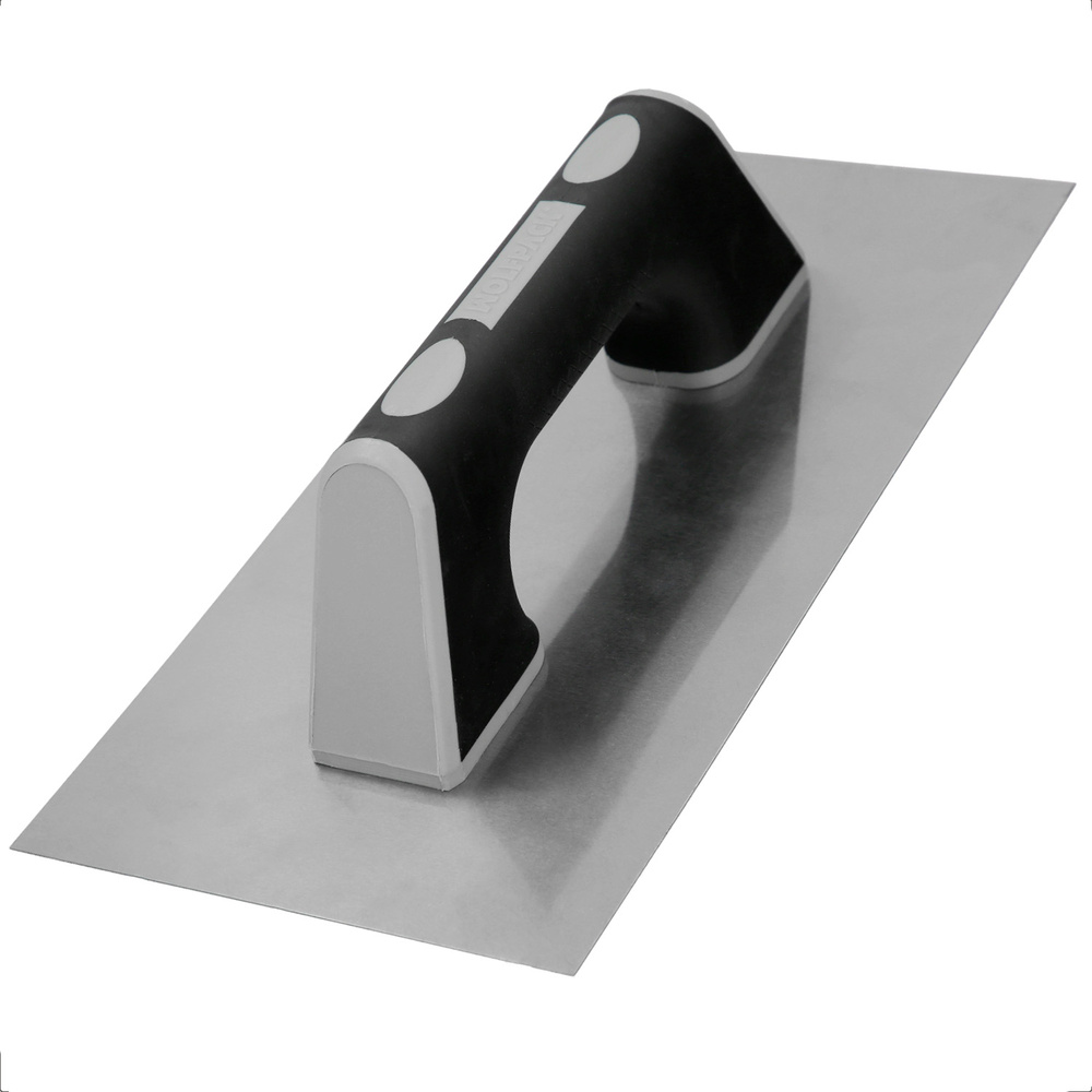 Llana Profesional Acero Mango TPR Acabado Liso 300x150 mm.