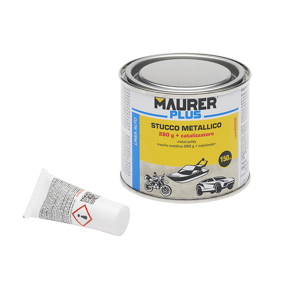 Masilla Reparadora Metales 325 Ml. Con Endurecedor. Masilla Metal, Masilla Reparacion Coches, Masilla Metalica.