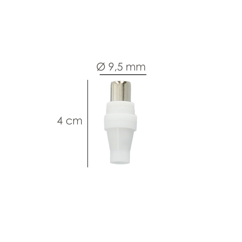 Conector TV Macho Recto 9,5 mm. - Imagen 2