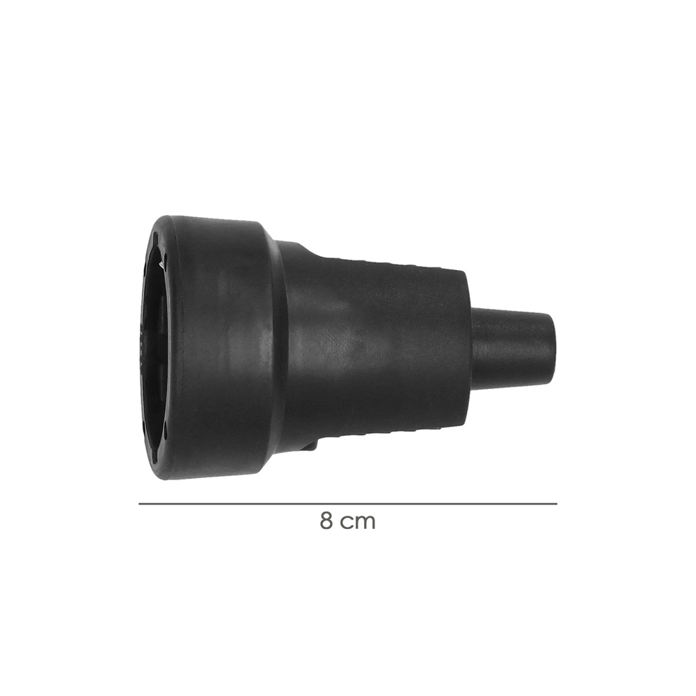 Base Aerea Toma Tierra Goma 4/4,8 mm. Negro (Industrial) - Imagen 2