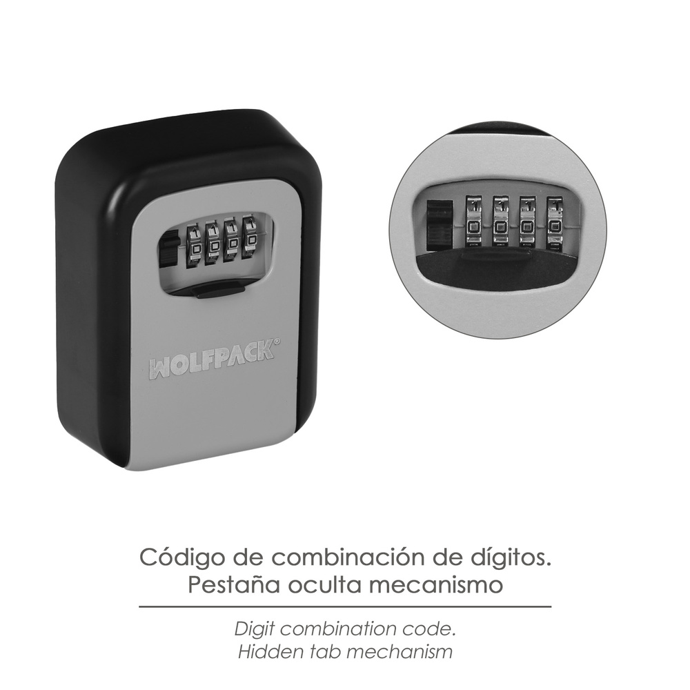 Caja Seguridad Llaves 125x95x40 mm.4 Digitos. Caja Llaves, Caja Llaves Calle, Caja De Llaves Pared, Caja Llaves Codigo - Imagen 4