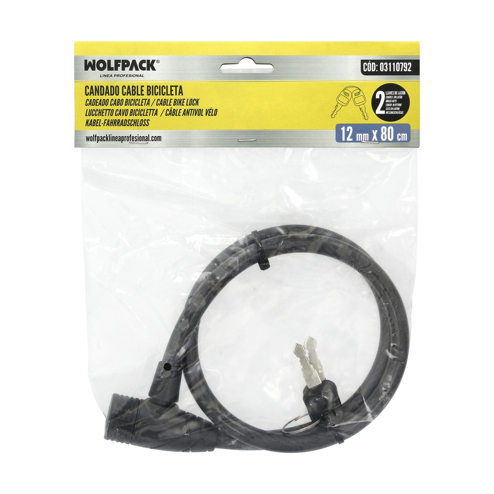 Cable Bicicleta Con Llave 12 mm. x 80 cm. - Imagen 5