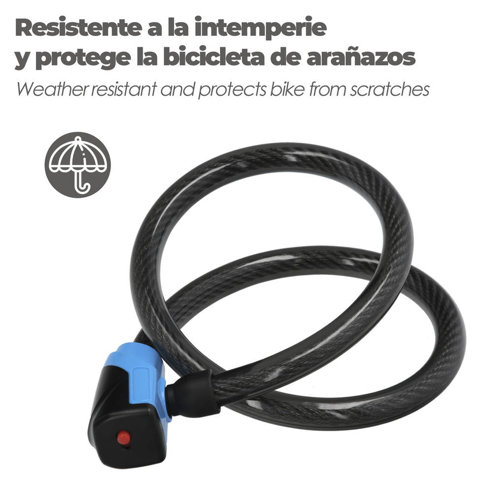 Cable Bicicleta con Llave Plana 18 Mm x 100 Cm - Imagen 3