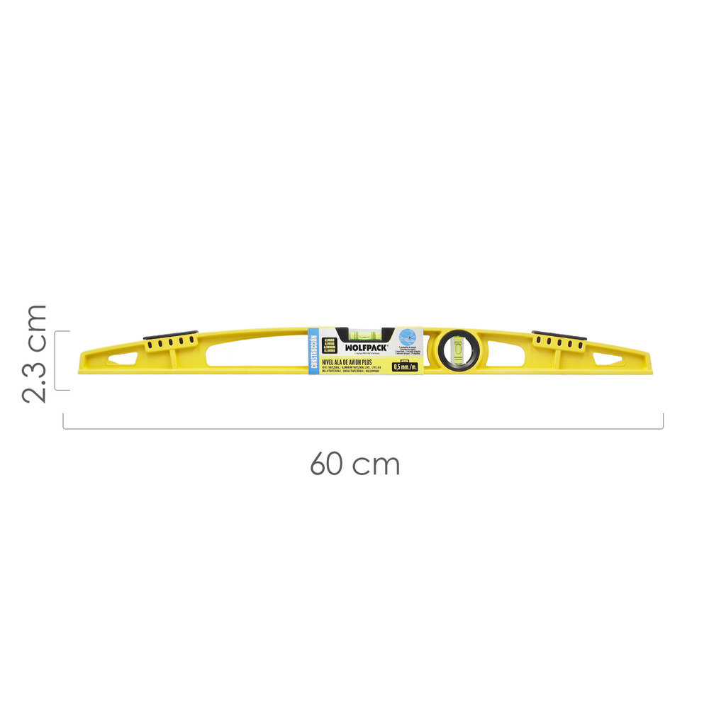 Nivel Ala De Avion Plus 60 cm. - Imagen 2