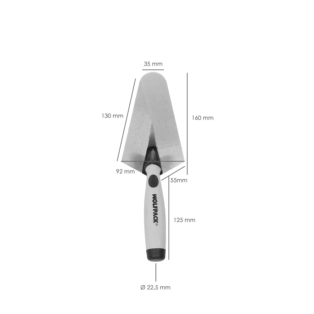 Paleta Wolfpack Plus Mango de Goma 348 160mm. - Imagen 3