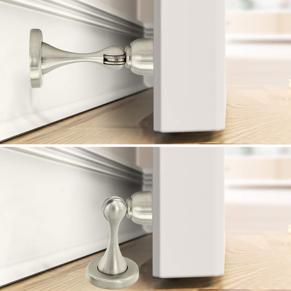 Tope Puerta Retenedor Magnetico Extrafuerte Acero Inoxidable Para Pared y Suelo - Imagen 3