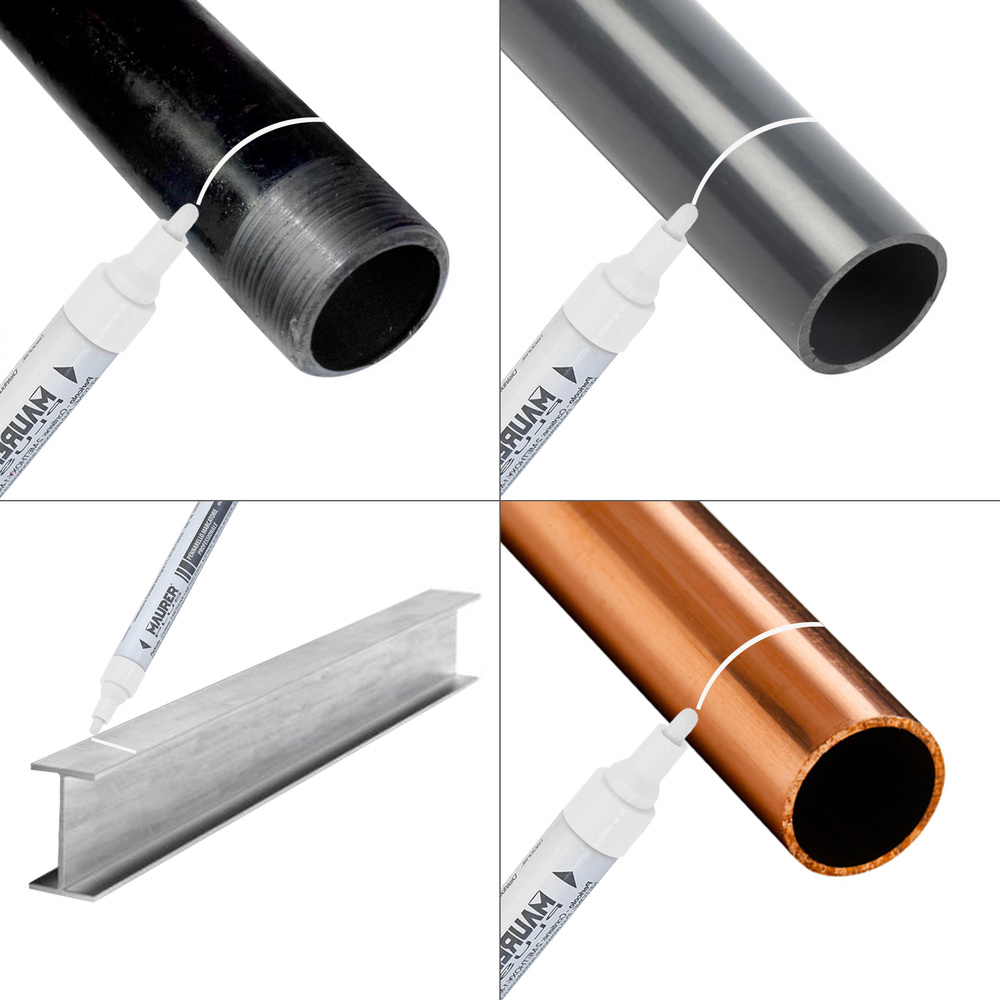 Rotulador Marcador Obra Profesional Pintura Permanente Blanco - Imagen 4