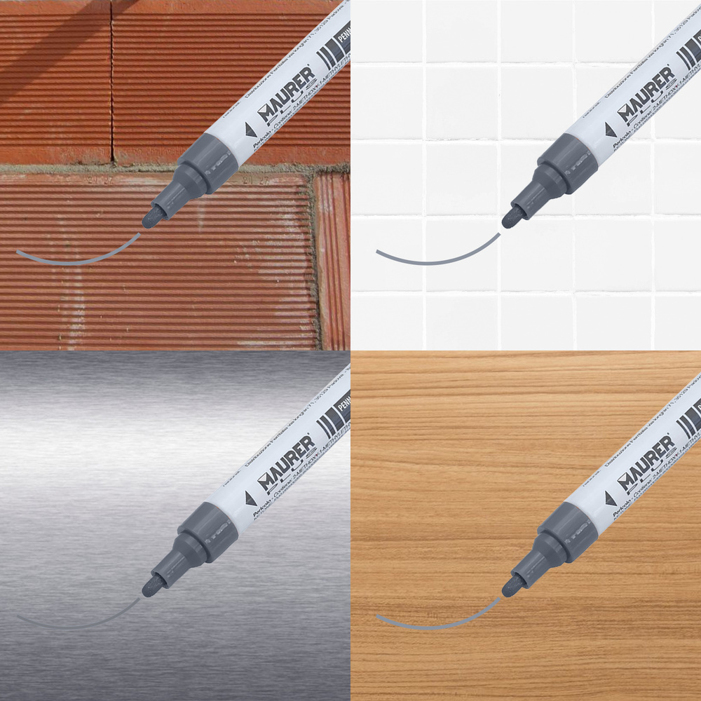 Rotulador Marcador Obra Profesional Pintura Permanente Plata - Imagen 3