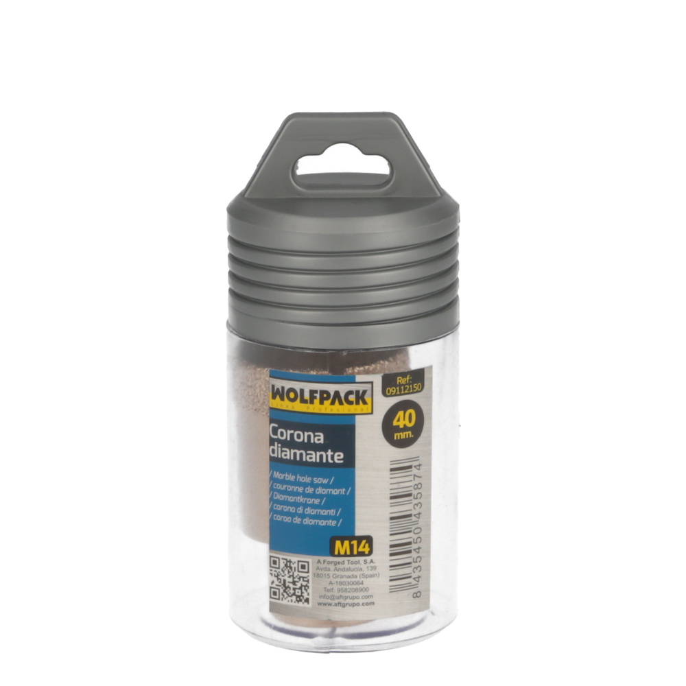 Corona Diamante Para Amoladora Ø 40 mm. Conexión Rosca M14. Corte Seco - Imagen 3