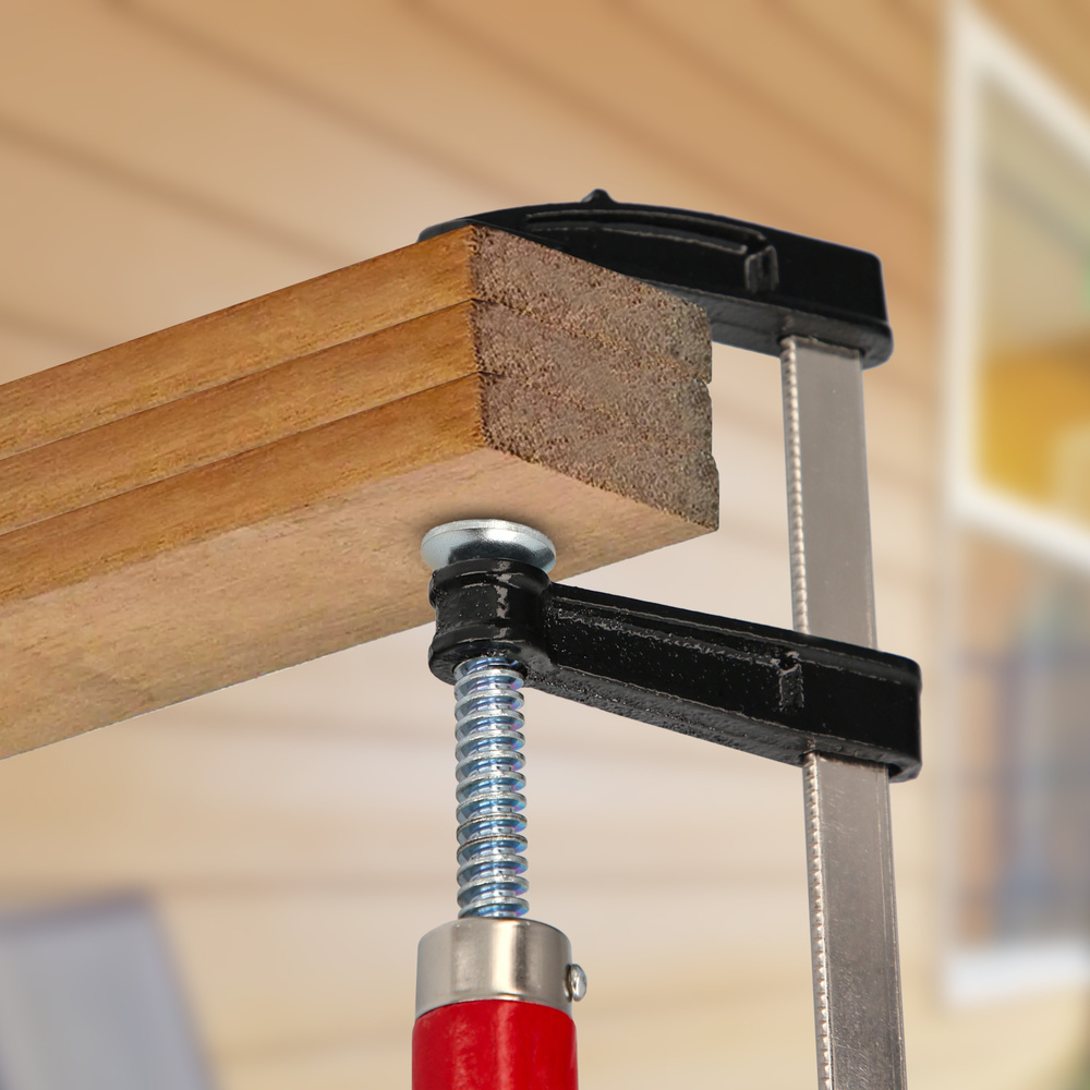 Sargento / Torniquete Mango Madera 300x 80 mm. Clips Para Madera, Sargento Carpinteria, Abrazaderas Carpinteria, Prensa - Imagen 4
