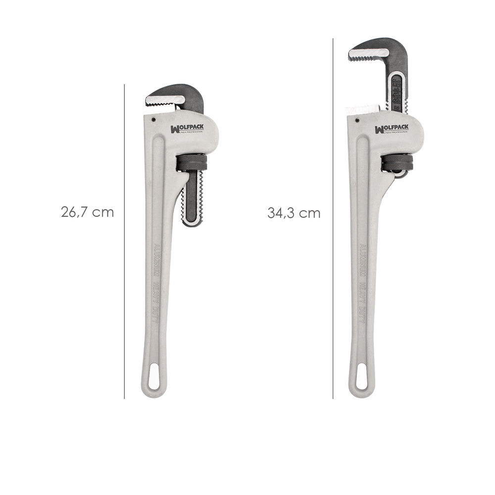 Llave Stillson Heavy Duty Aluminio 12" Llave Para Tubos, Llave Plomeria, Llave Para Tuberias, Llave Grifa. - Imagen 2