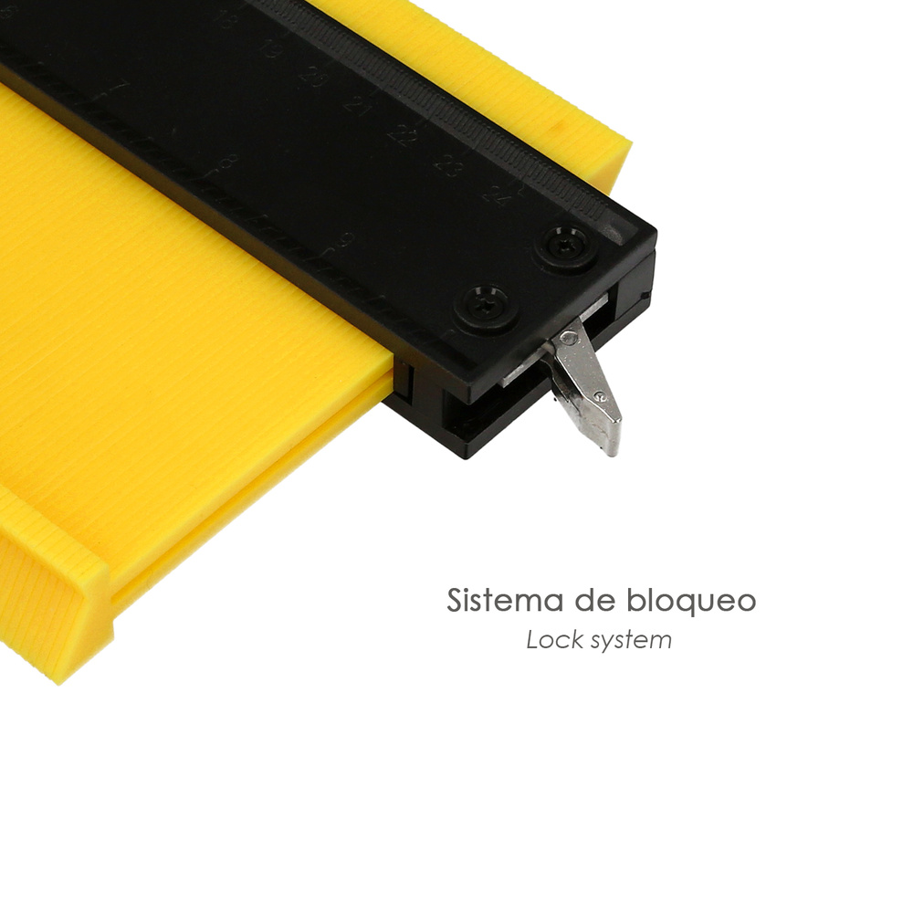 Medidor De Contornos 100x125 mm. Con Bloqueo. Medidor De Perfiles, Medidor Formas, Duplicador Perfiles, Preciso,Dureza Ajustable - Imagen 5