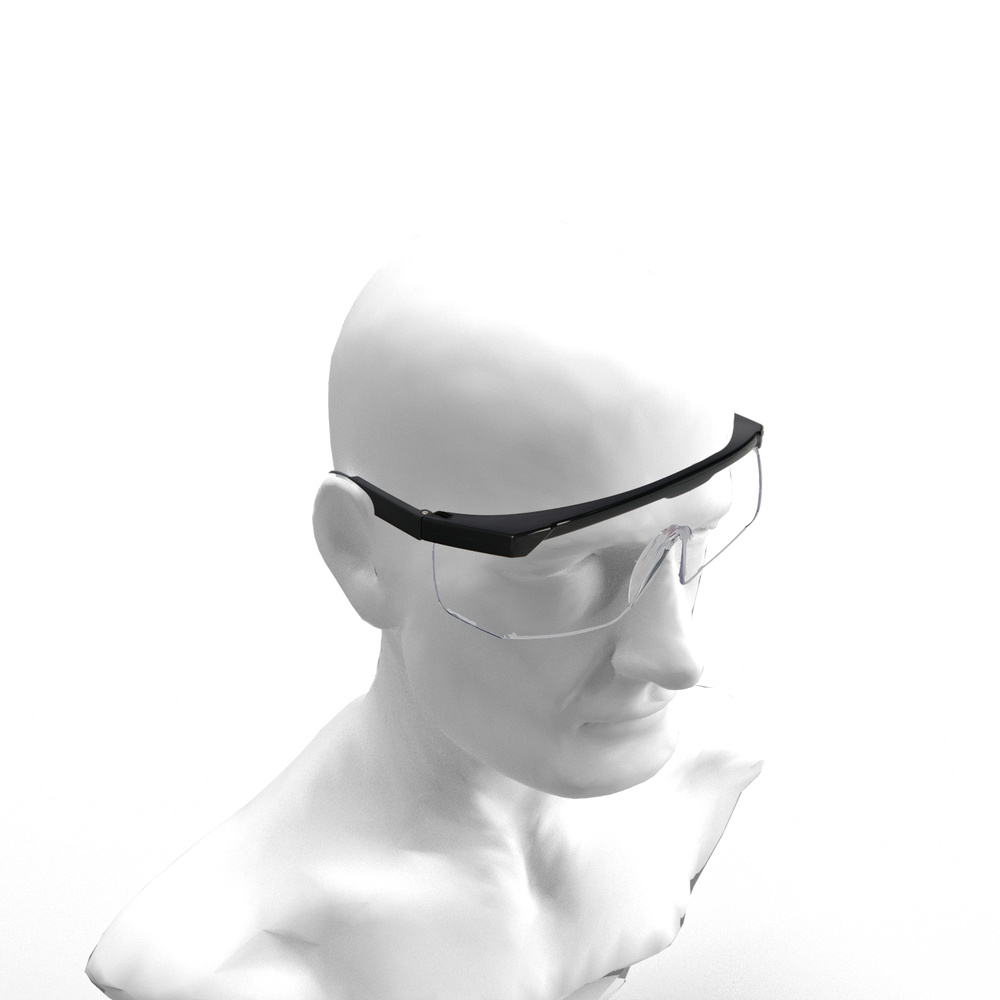 Gafas Proteccion Con Patillas Ajustables Certificación EN166. Lente Color Transparente. Gafas Protección Gafas Trabajo - Imagen 5