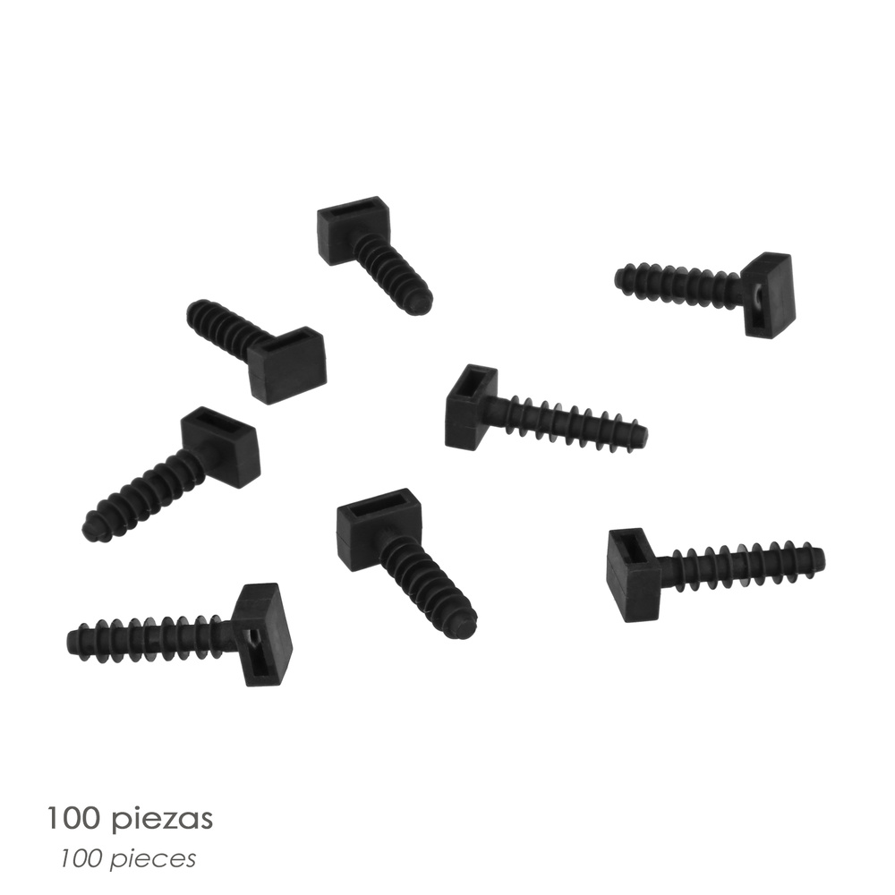 Taco Fijación Brida Nylon Negro 8 mm. (Bolsa 100 Unidades) - Imagen 3