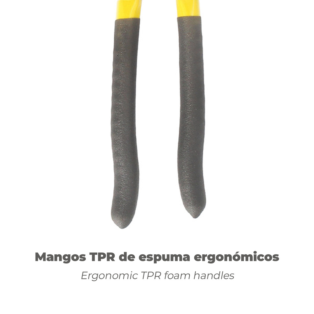 Tenazas Apertura Múltiple Negra 250 mm. Mangos Plastificados DIN 8976. Pico De Loro, Alicates Extensibles, Tenazas Fontanero - Imagen 5