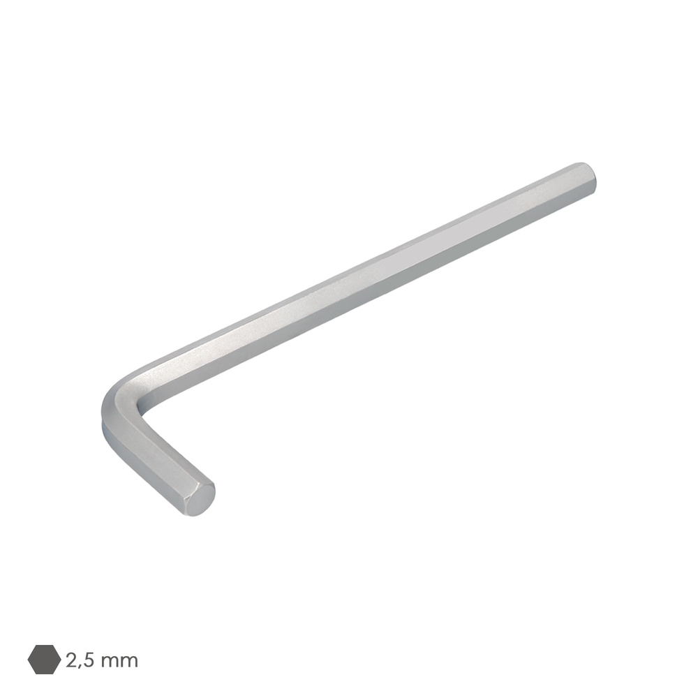Llave Allen Larga Acero Cromo Vanadio Profesional 2,5 mm. Llave Hexagonal, Llave Allen Taller Mecanica, Llave Allen Bricolaje - Imagen 3