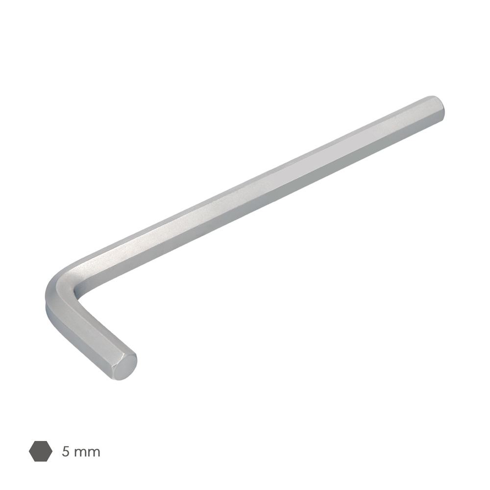 Llave Allen Larga Acero Cromo Vanadio Profesional 5,0 mm. Llave Hexagonal, Llave Allen Taller Mecanica, Llave Allen Bricolaje - Imagen 3