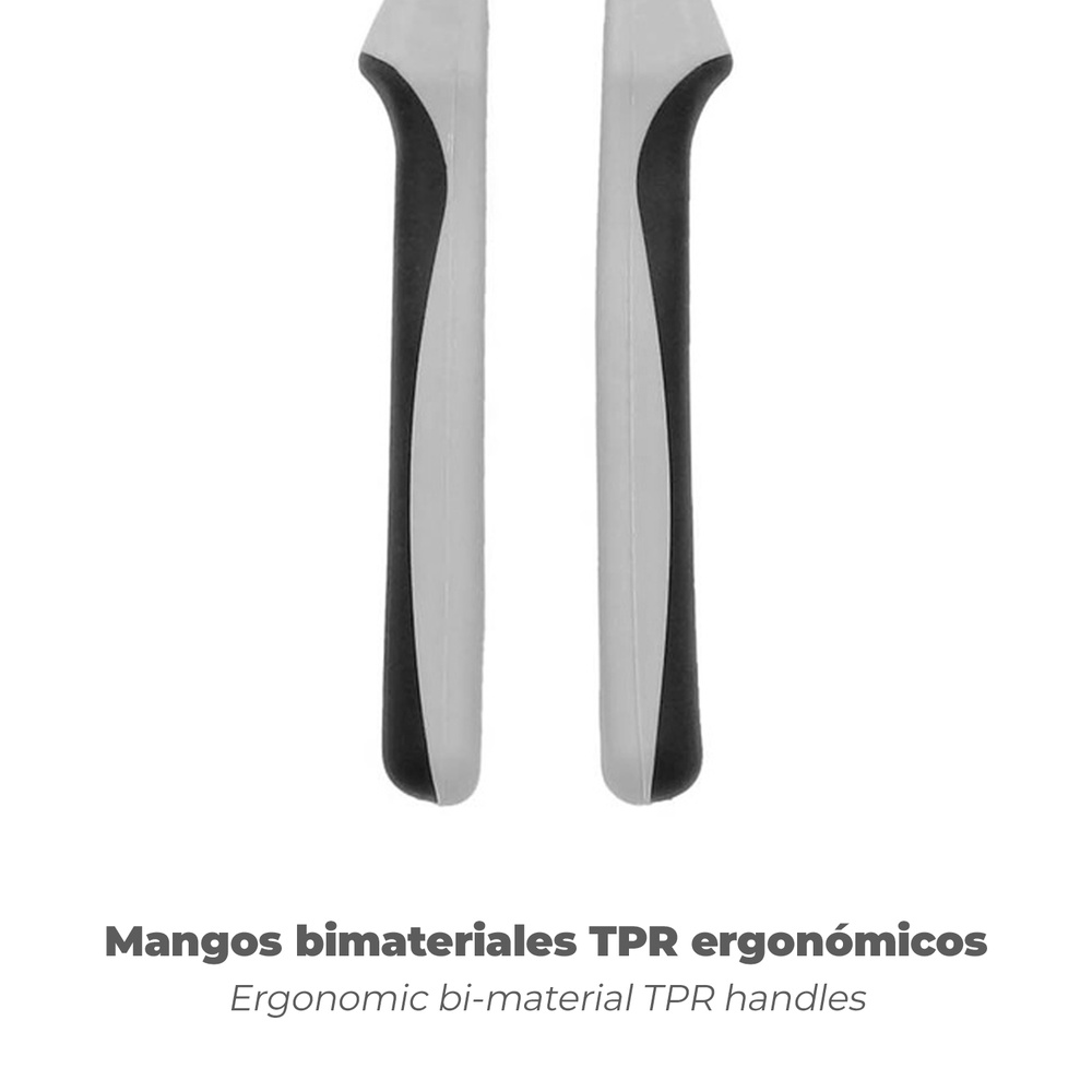 Tenazas Apertura Múltiple Negra Plus 250 mm. mangos Engomados DIN 8976. Pico De Loro, Alicates Extensibles, Tenazas Fontanero - Imagen 5