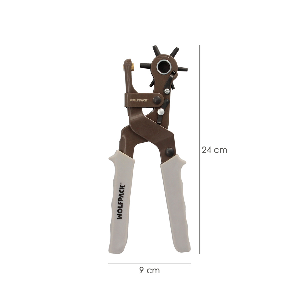 Sacabocados Estrella Industrial 225 mm. Agujeros de Ø 2,0 a 4.5 mm. Alicates Agujeros, Perforador Cuero, Alicates Cinturones, - Imagen 2