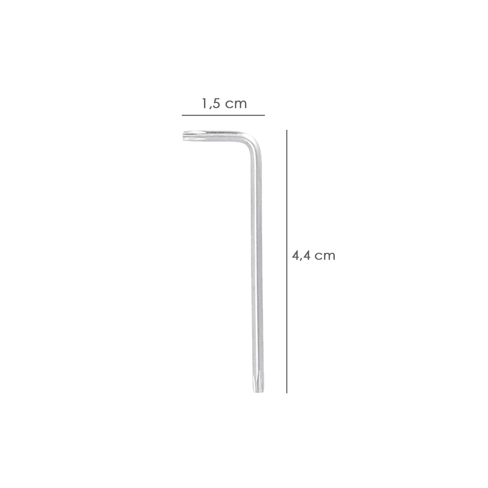 Llave Torx Standar Acero Cromo Vanadio Profesional T06 mm. Llave Estrella, Llave Allen Estrella - Imagen 2