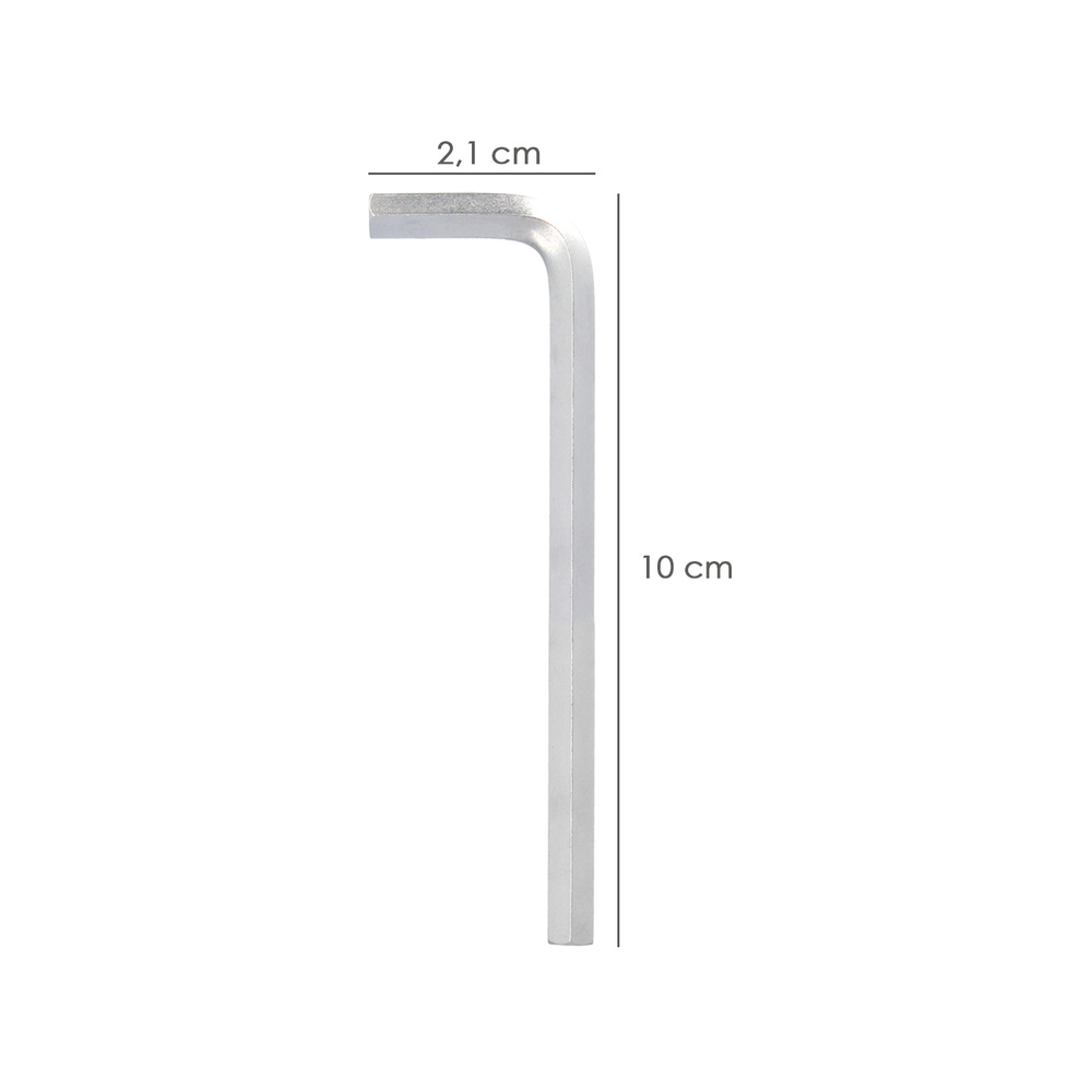 Llave Allen Larga Acero Cromo Vanadio Profesional 4,0 mm. Llave Hexagonal, Llave Allen Taller Mecanica, Llave Allen Bricolaje - Imagen 2
