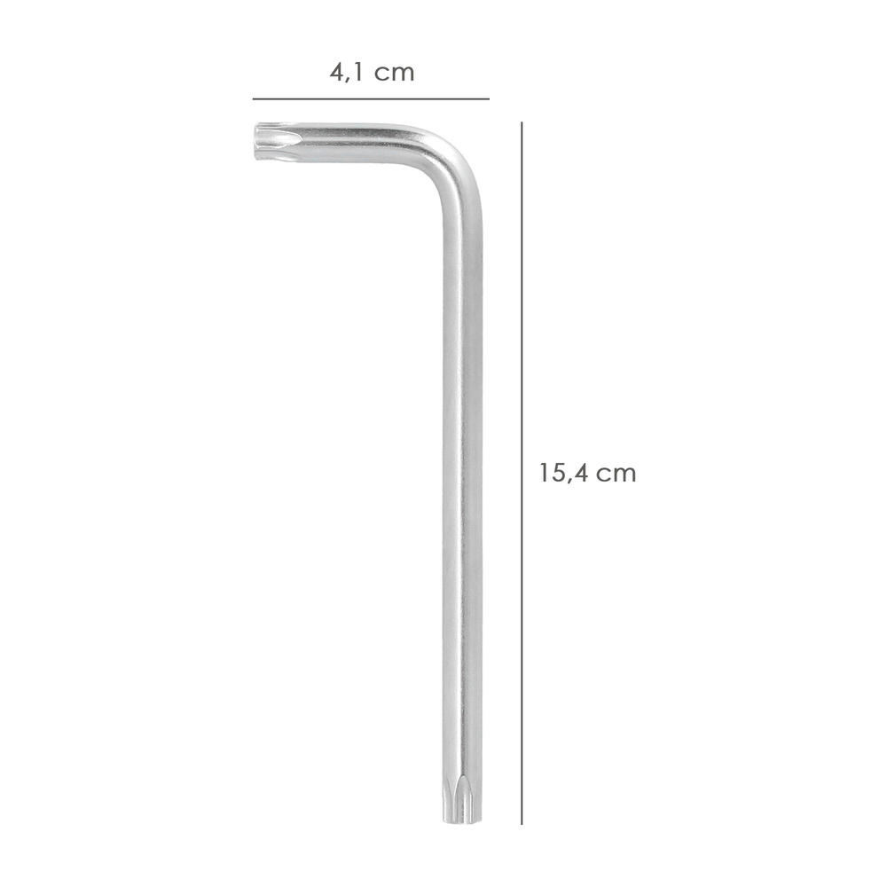 Llave Torx Inviolable Larga Acero Cromo Vanadio Profesional T50 mm. Llave Estrella, Llave Allen Estrella - Imagen 2