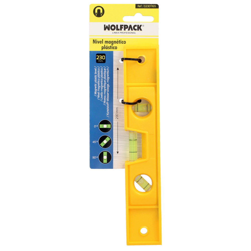 Nivel Burbuja Plastico, Base Magnetica 230 mm. - Imagen 4