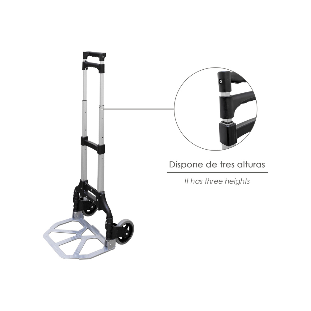 Carretilla Plegable Aluminio Portatil 60 kg. - Imagen 4
