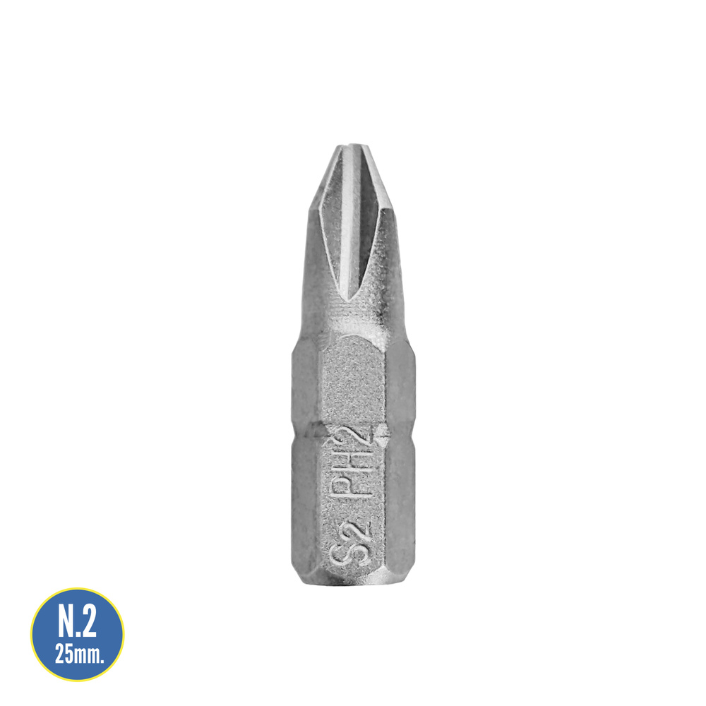 Puntas Destornillador Phillips Nº 2 (50 Piezas). Acero S2 al Cromo Vanadio. Puntas Hexagonales, Destorpuntas, - Imagen 2