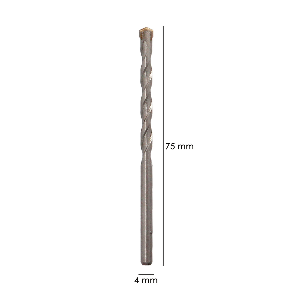 Broca Widia Piedra / Hormigón Ø 4 mm. Din 8039 Punta de Tungsteno. - Imagen 2