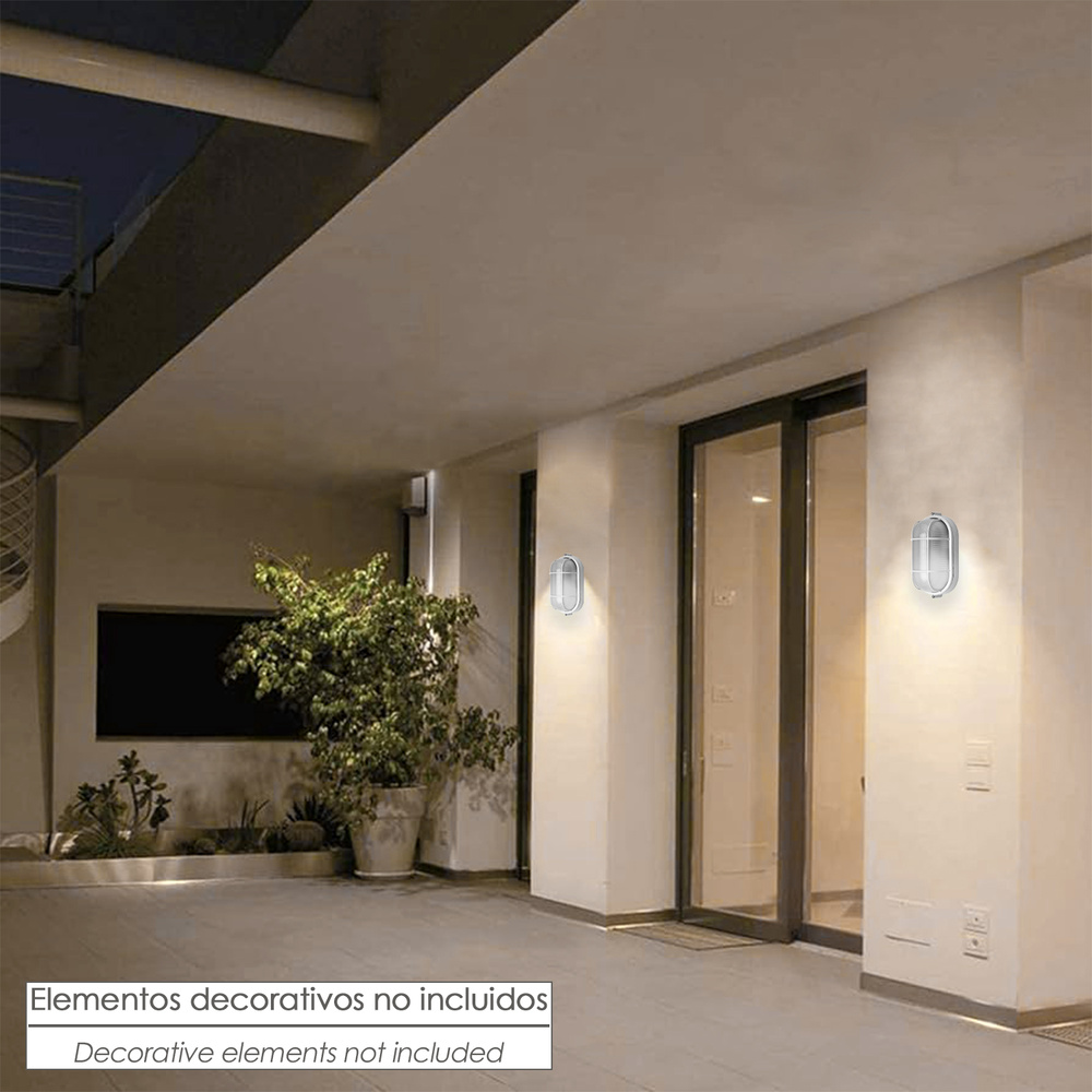 Plafon Industrial Oval Blanco. - Imagen 5