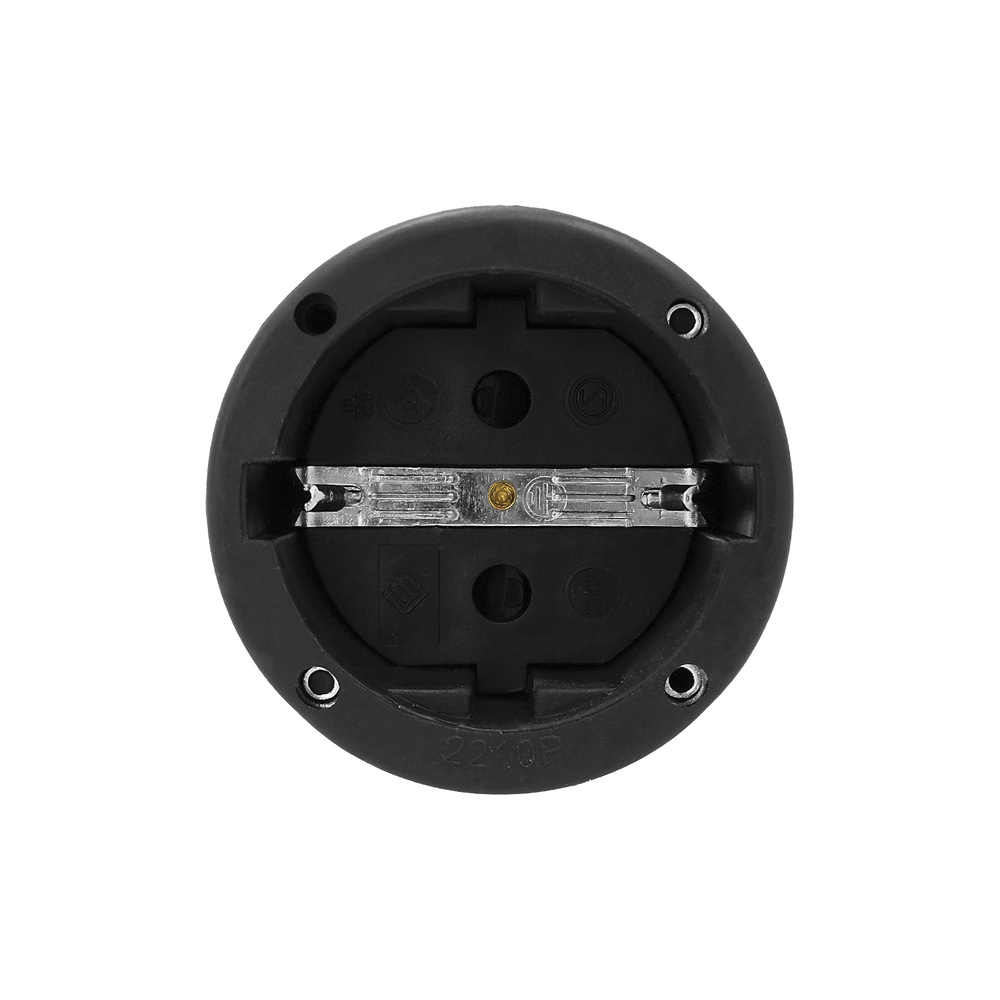Base Aerea Toma Tierra Goma 4/4,8 mm. Negro (Industrial) - Imagen 3