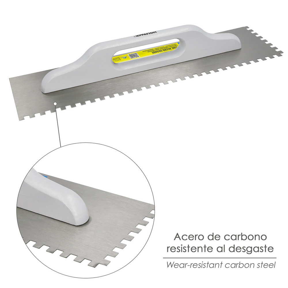 Peine Acero Grande 480x130 mm. Dientes de 8 mm. - Imagen 3