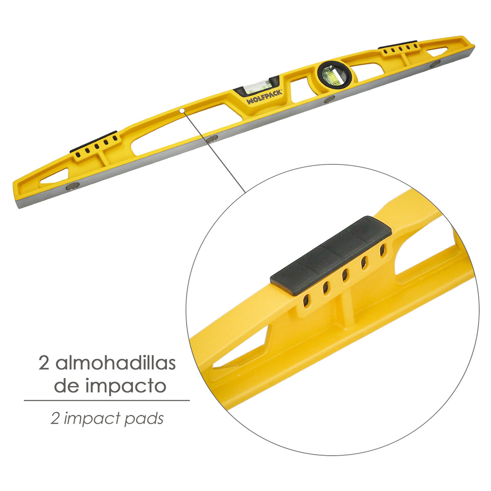 Nivel Ala De Avion Magnetico Plus 60 cm. - Imagen 3
