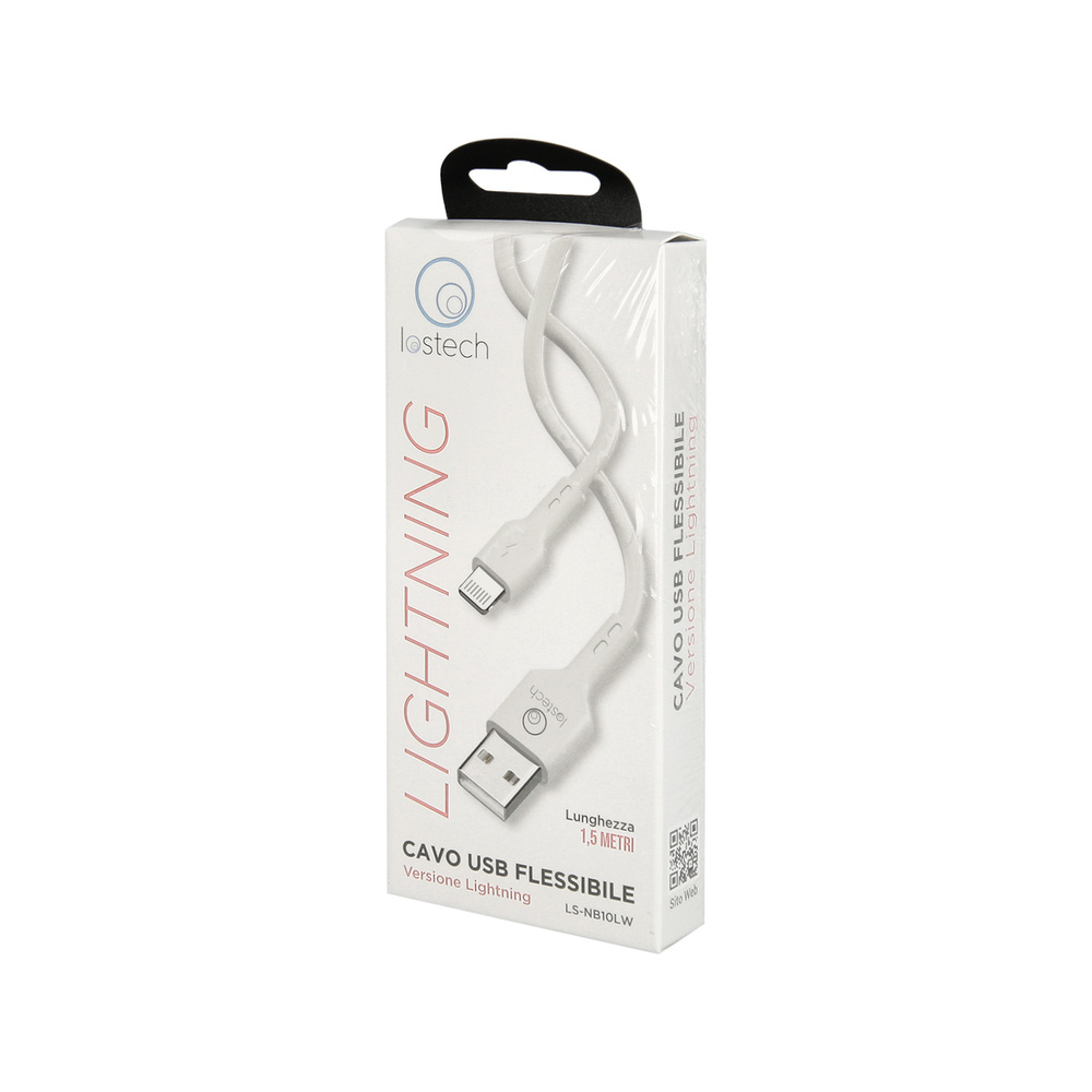 Cable Usb A-lightning 3,0 Ah. 150 cm. Blanco - Imagen 4