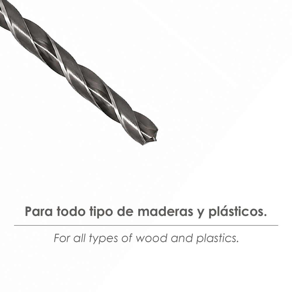 Broca Espiral Madera y Plástico Wolfpack 7,00 mm. - Imagen 4