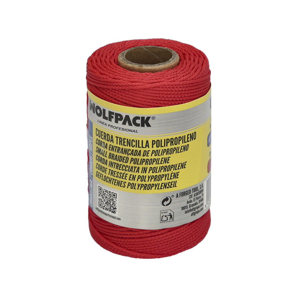 Cuerda Trencilla Polipropileno Roja (Bobina 100 Metros) - Imagen 4