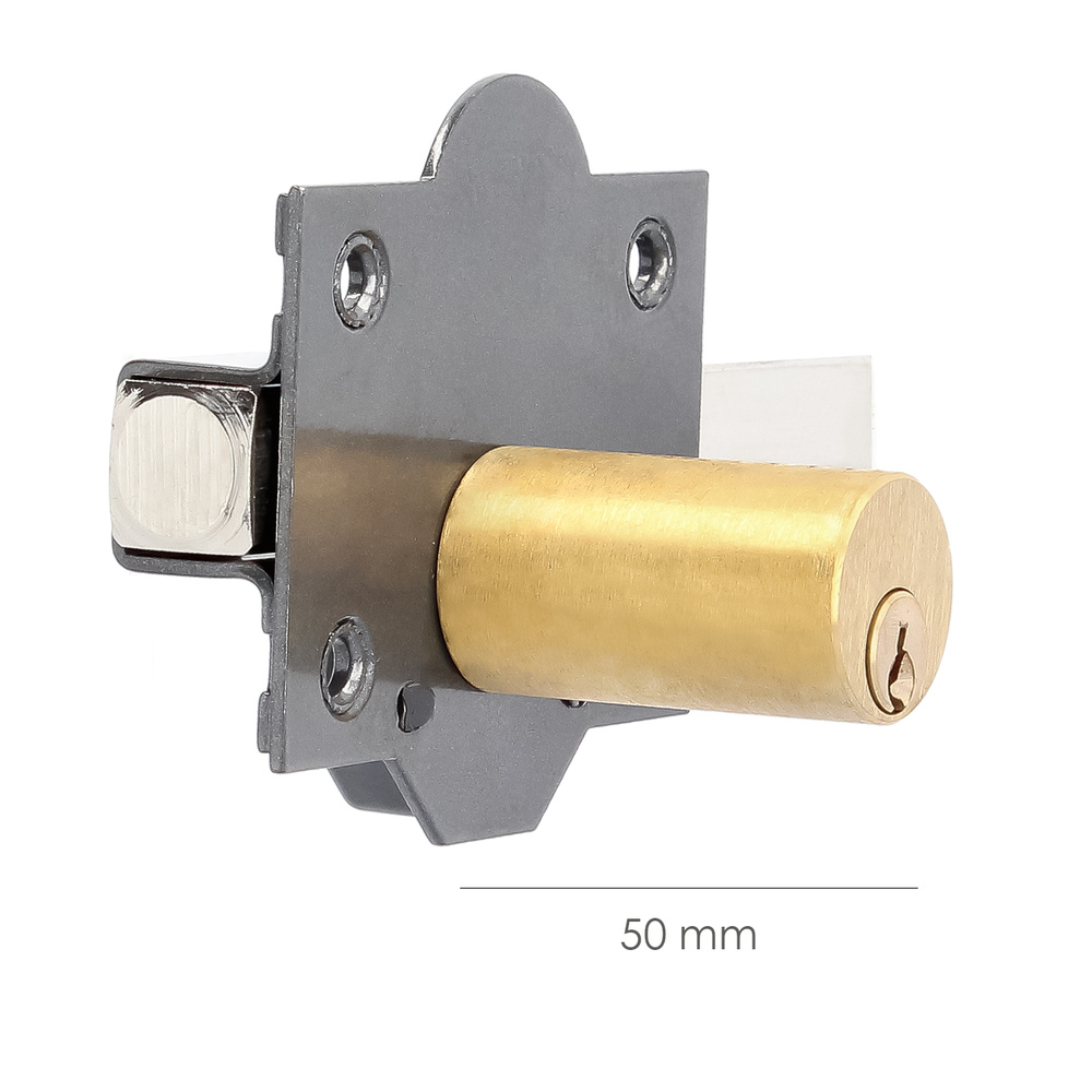 Cerrojo b-5 llave y pulsador pasador de 143mm cilindro redondo de 50mm - Imagen 3