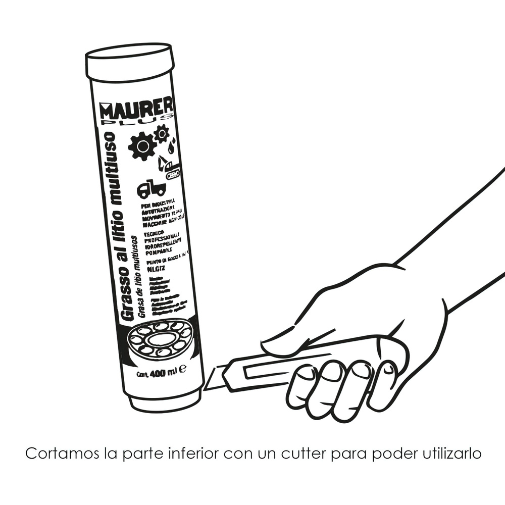 Grasa De Litio Cartucho 400 ml. - Imagen 2