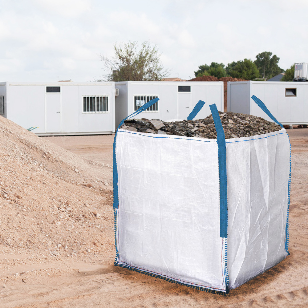Saco Obra Big Bag Rafia 90x90x90cm. Carga máxima seg. 1.000Kg. - Imagen 2