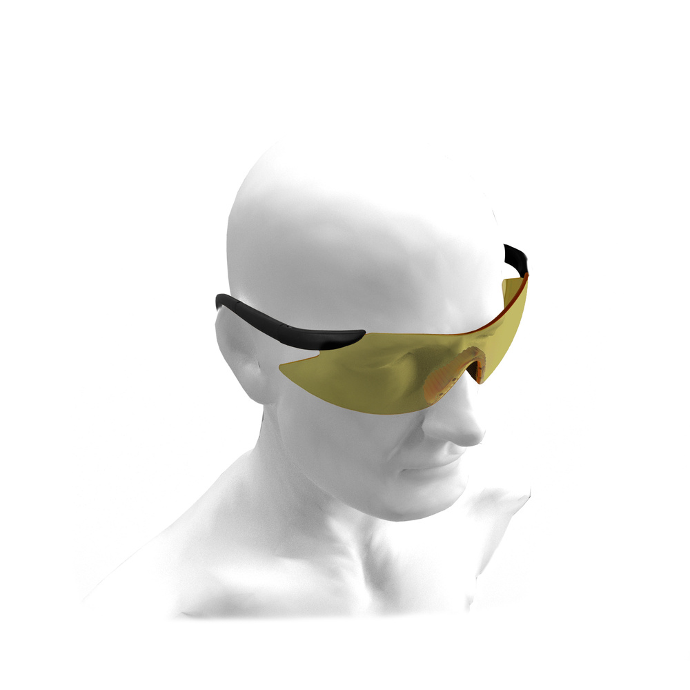 Gafas Proteccion En166 Patillas Ajustables Lentes Ambar, Puente Engomado, Homologadas EN166 - Imagen 5