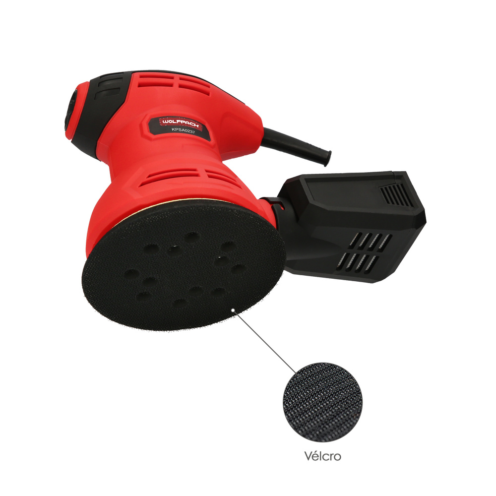 Lijadora Wolfpack Orbital 240 Watt. Lijadora Multifunción. Decapado, Lijado, Eliminar Oxido, Disco Ø 125 mm. - Imagen 4