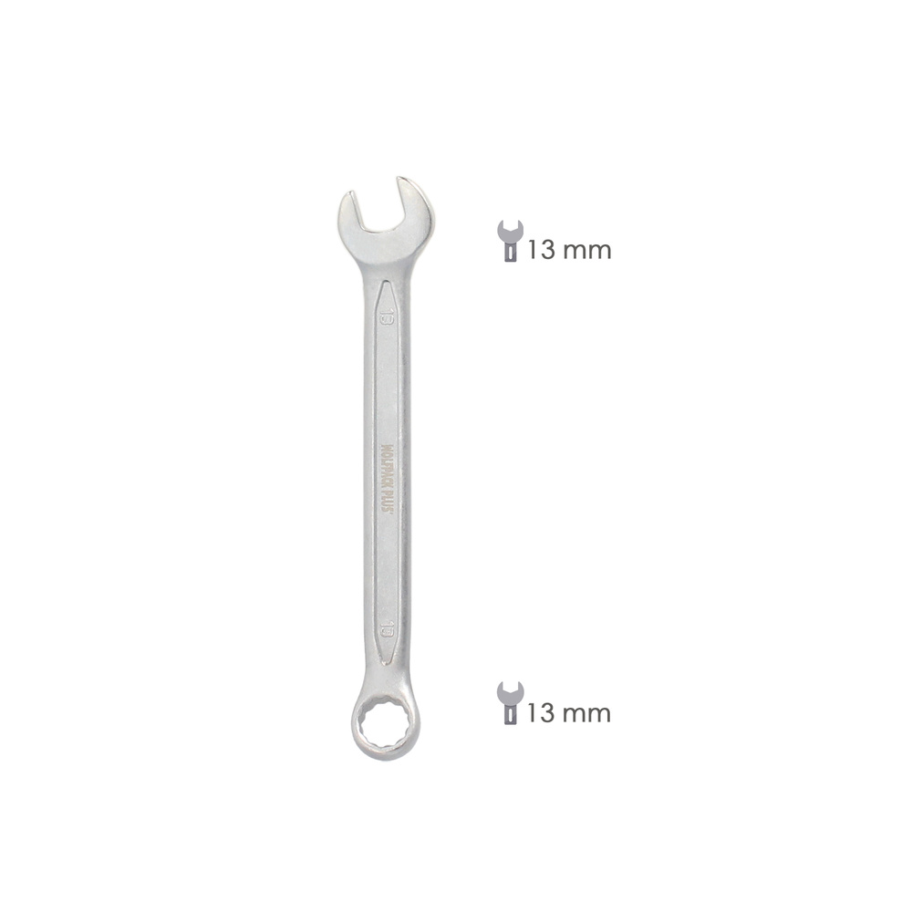 Llave Combinada Plus 13x13 Acero Cromo Vanadio DIN 3113. Llave Doble Boca, Llave Fija, Llave Estrella - Imagen 2