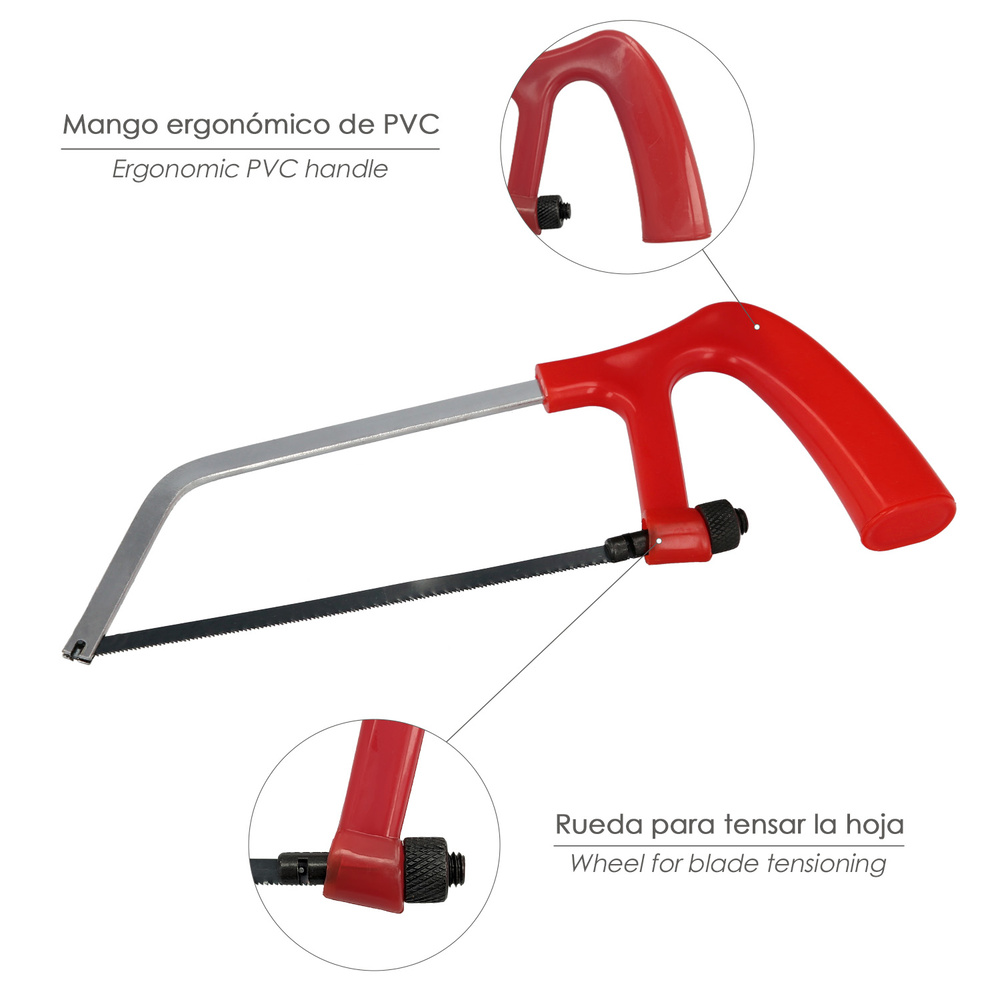 Arco Sierra Mini Con Hoja 145 mm. - Imagen 3