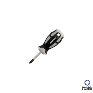 Destornillador Pozidriv Acero S2 Mango TPR Bimaterial. Medida PZ 1 x Ø 5 x 38 mm. DIN5262.